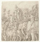 Olifanten in triomftocht van Caesar