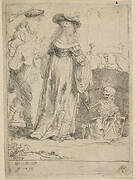 Death Appearing to a Wedded Couple from an Open Grave