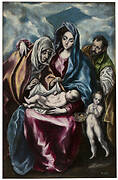 The Holy Family with St.Anne and St Johny
