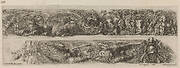 Two Ornamental Bands with Chained Leopards and Eagles