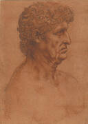 The bust of a man
