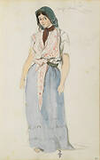 Folio 81, Woman in the blue skirt