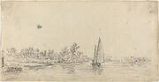 Sailboat on an Estuary