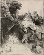 Saint Jerome Reading in an Italian Landscape