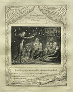 The Book of Job:  Pl. 12, I am Young and ye are very Old wherefore I was afraid