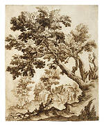 Landscape with Tree and Mill