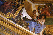 Détail de voussure - Salon des Muses - La muse Thalie