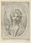 Saint John the Evangelist holding a goblet with a snake emerging from it, from Christ, the Virgin, and Thirteen Apostles