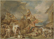 Noah Leading the Animals into the Ark