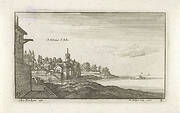 Gezicht op zee bij St. Juliano d'Arba