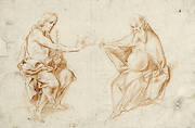 Study of figures of Christ and God The Father