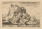 River at the Foot of a High Rock