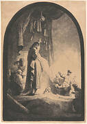 The Raising of Lazarus: the larger plate