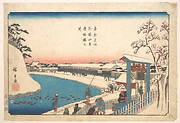 東都名所　外桜田弁慶桜の井|Soto Sakurada, Benkei Bori, Sakura-no-i