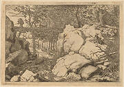Goat on a small Bridge