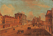 View of Whitehall, with the Banqueting House and the Holbein Gate