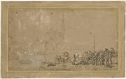 Coastal Scene with the Embarkation of Goods