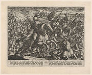 Plate 30: Cerialis Driving the Dutch into the Rhine, from The War of the Romans Against the Batavians