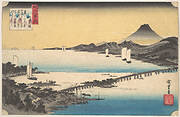 近江八景之内　瀬田夕照|Sunset at Seta