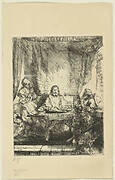 Christ at Emmaus: the larger plate
