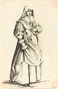 Bourgeoise with Muff, Facing Right