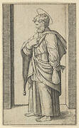 Saint Matthew, a small sack in his left hand, from the series 'Piccoli Santi' (Small Saints)