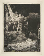 Descent from the Cross by Torchlight
