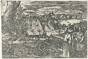 Landschap met kanon