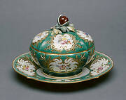 Covered Chestnut Bowl and Stand (Marronnière)