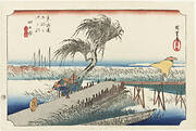 Fifty-Three Stations of the Tokaido Hoeido Edition “Yokkaichi (Mie River)”